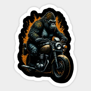 Fun Riding a Vintage Motorcycle Sticker